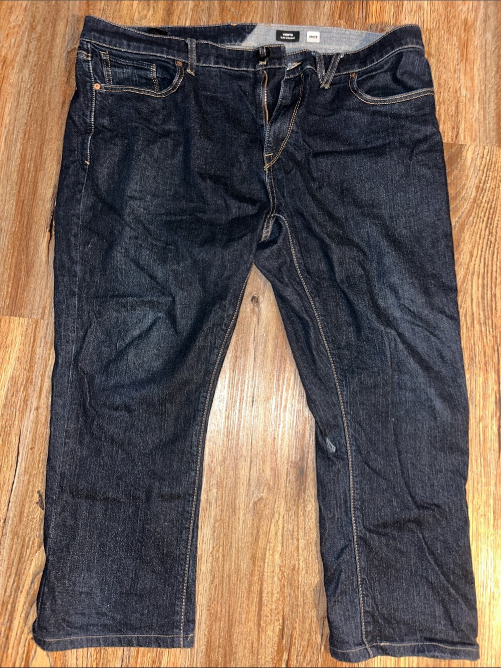 Volcom Men's Dark Indigo Relaxed Jeans